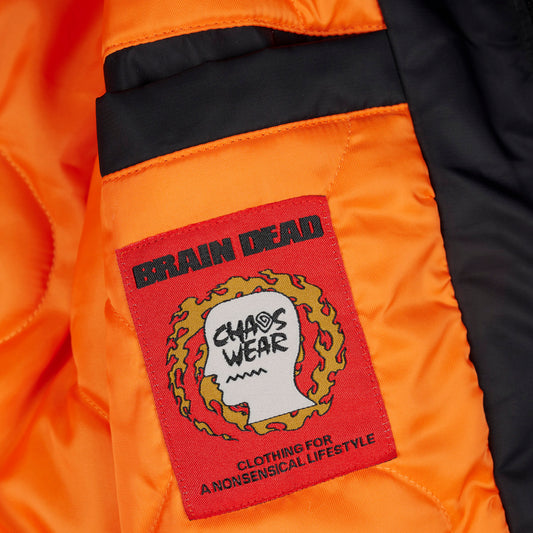 Brain Dead 3D Flight Jacket - Black
