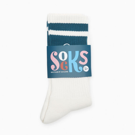 By Parra Signature 2 Tone Crew Socks - Green