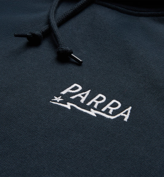 By Parra Lightning Logo Hooded Sweatshirt - Navy Blue