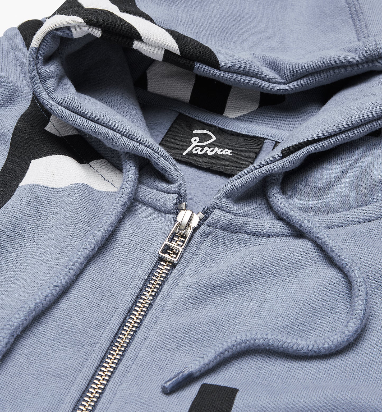 By Parra Flagged Hooded Vest - Blue
