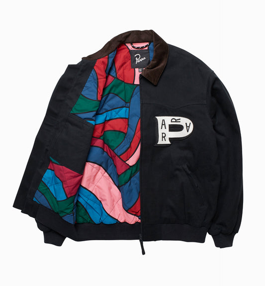 By Parra Worked P Jacket - Navy Blue