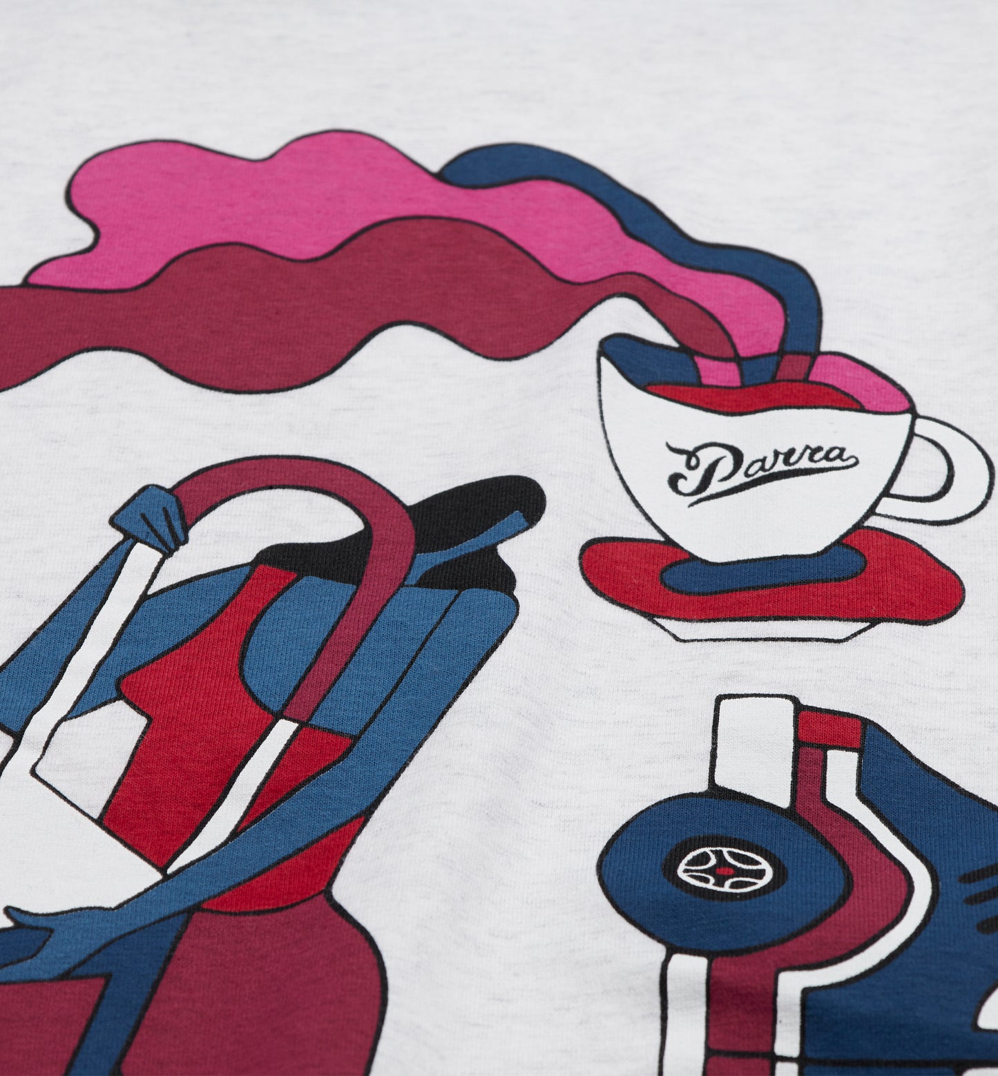 By Parra Empty Tube Logo T-Shirt - Ash Grey
