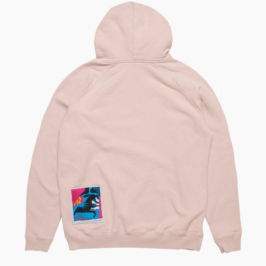 By Parra Distorted Logo Hoodie - Dusty Pink