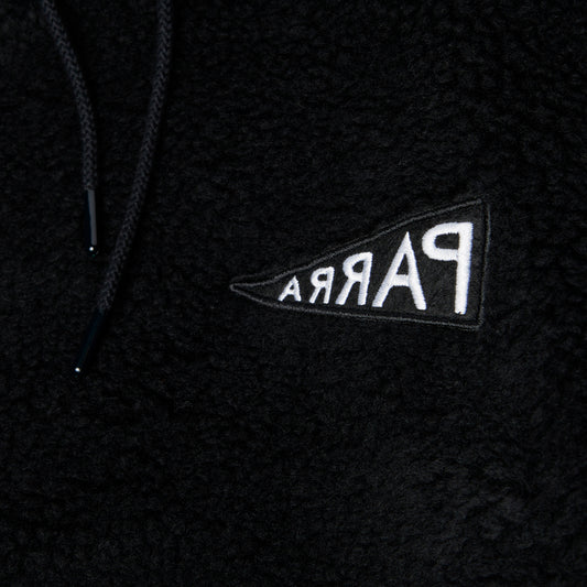 By Parra Mirrored Flag Logo Polar Fleece - Black