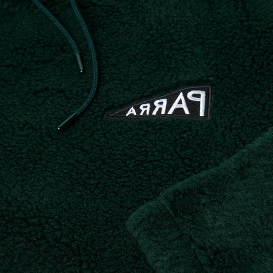 By Parra Mirrored Flag Logo Polar Fleece - Pine Green