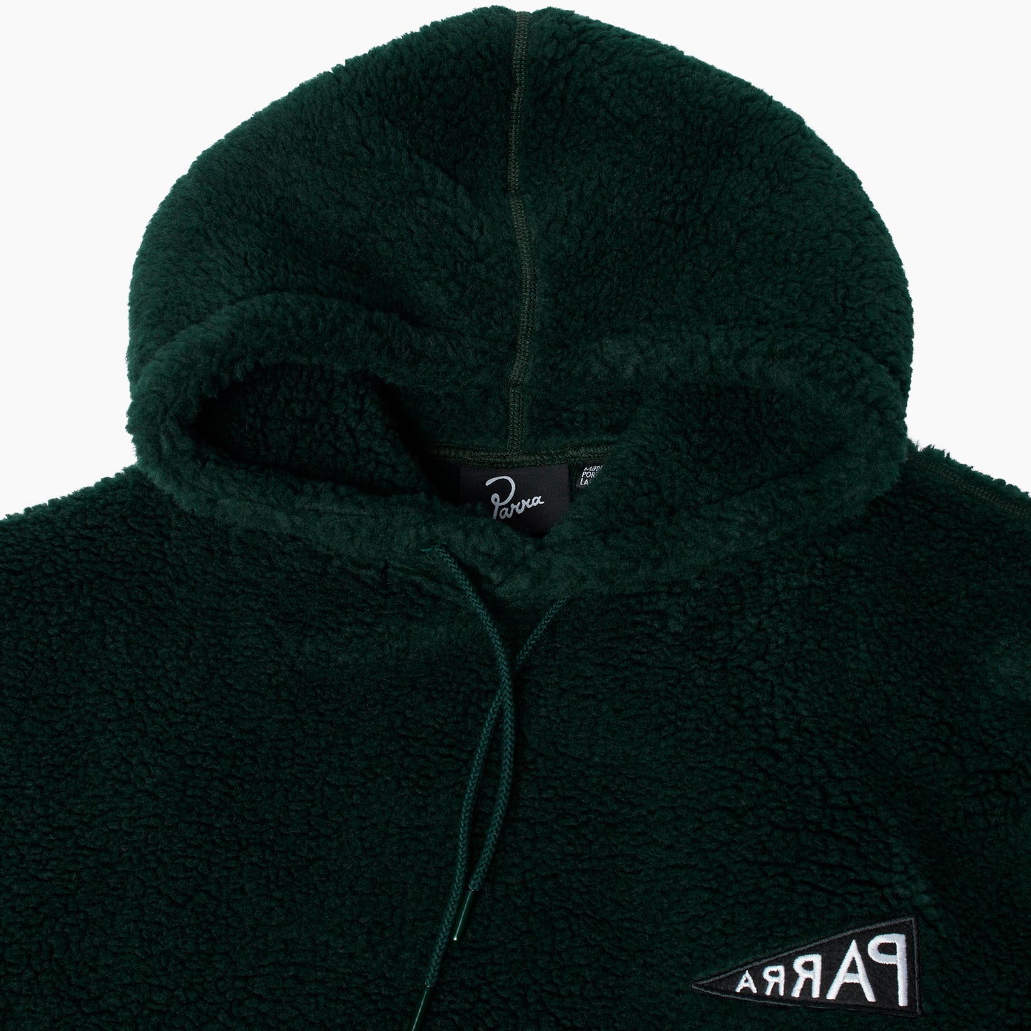 By Parra Mirrored Flag Logo Polar Fleece - Pine Green