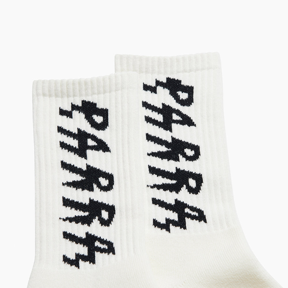 By Parra Shocker Logo Crew Socks - White