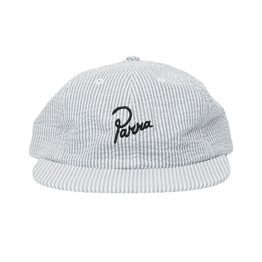 By Parra Classic Logo 6 Panel Hat - White Grey