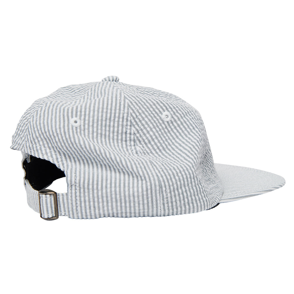 By Parra Classic Logo 6 Panel Hat - White Grey