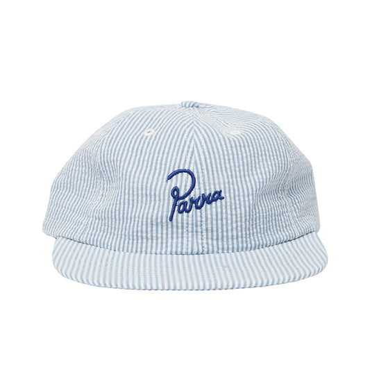 By Parra Classic Logo 6 Panel Hat - White Blue