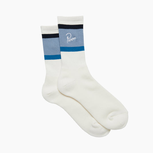 By Parra Classic Logo Crew Socks - White