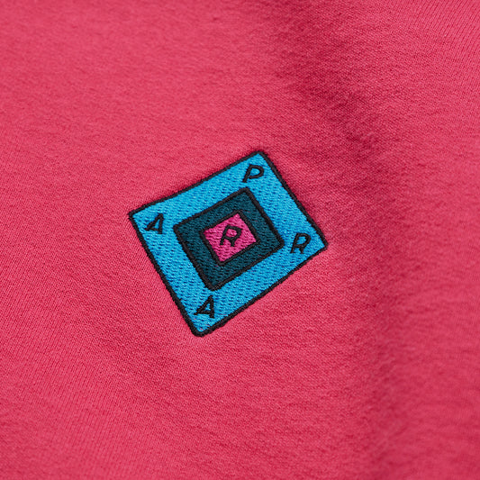 By Parra Diamond Block Logo Crew Sweatshirt - Purple Pink