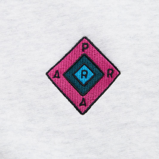 By Parra Diamond Block Logo Crew Sweatshirt - Ash Grey