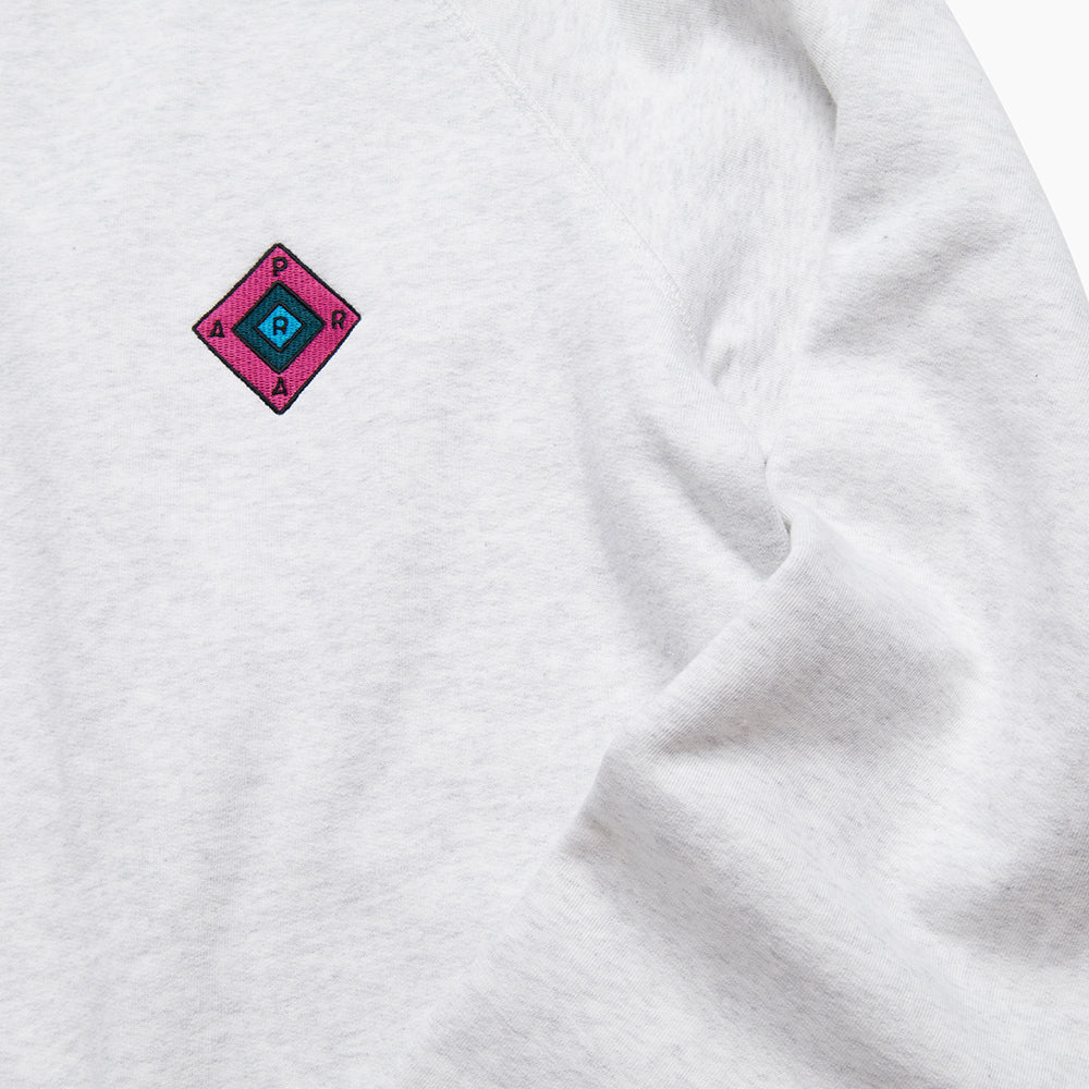 By Parra Diamond Block Logo Crew Sweatshirt - Ash Grey