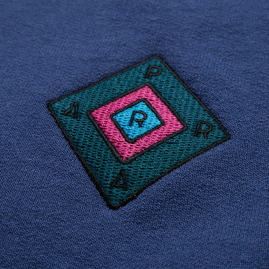By Parra Diamond Block Logo Crew Sweatshirt - Dark Blue