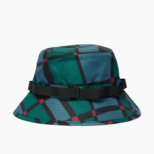 By Parra Squared Waves Pattern Safari Hat - Multi