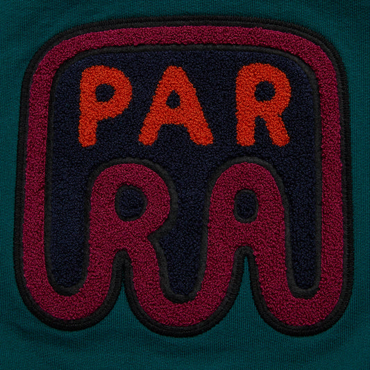 By Parra Fast Food Logo Crew Neck Sweatshirt - Deep Sea Green