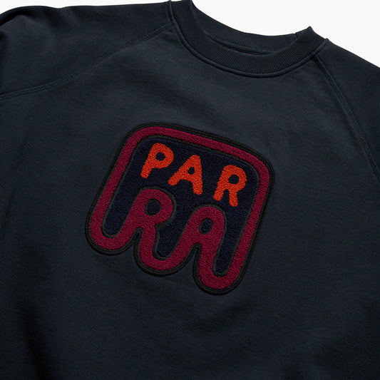 By Parra Fast Food Logo Crew Neck Sweatshirt - Navy Blue