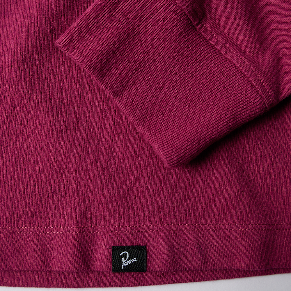 By Parra Wine & Books L/S T-Shirt - Beet Red