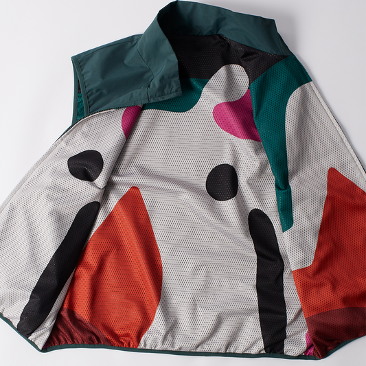 By Parra Ghost Cave Reversible Vest - Green