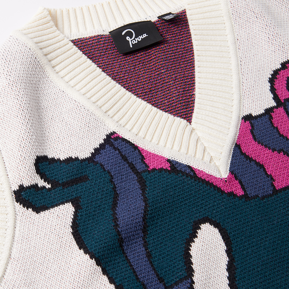 By Parra Knitted Horse Spencer - Off White