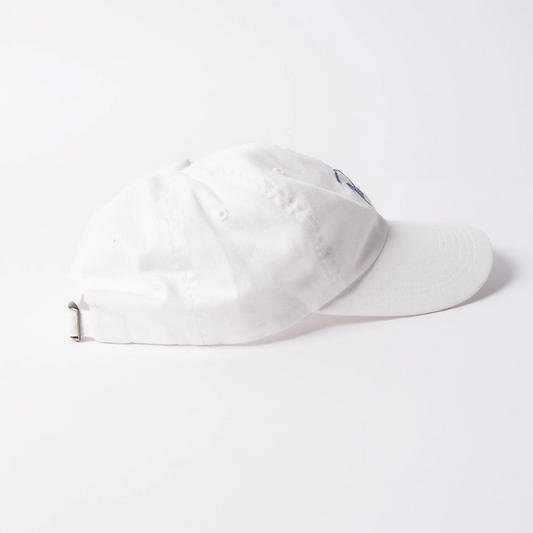 By Parra Script Logo 6 Panel Hat - White