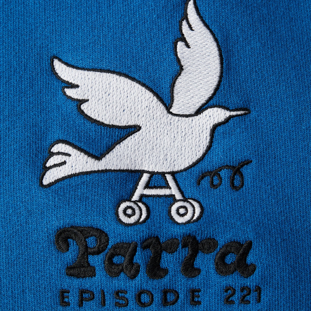 By Parra Wheel Chested Bird Crew Sweat - Blue