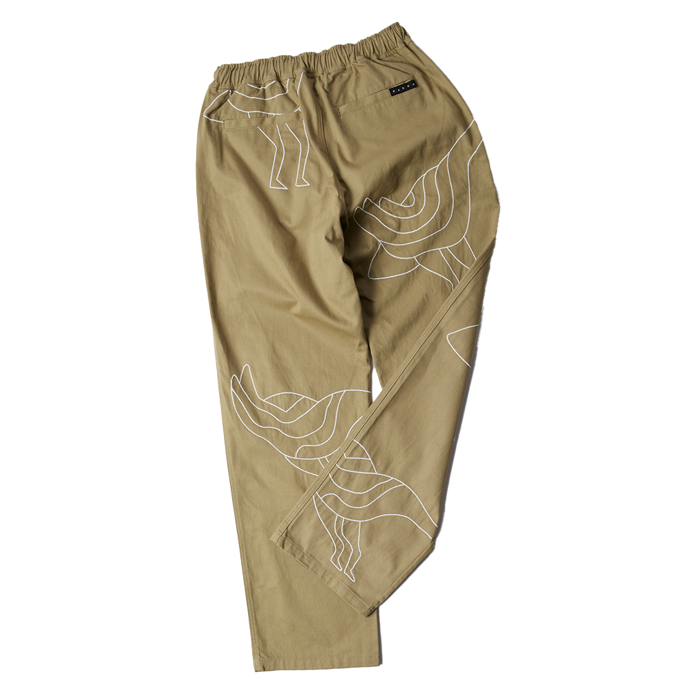 By Parra Stitched Up Duck Pant - Tan