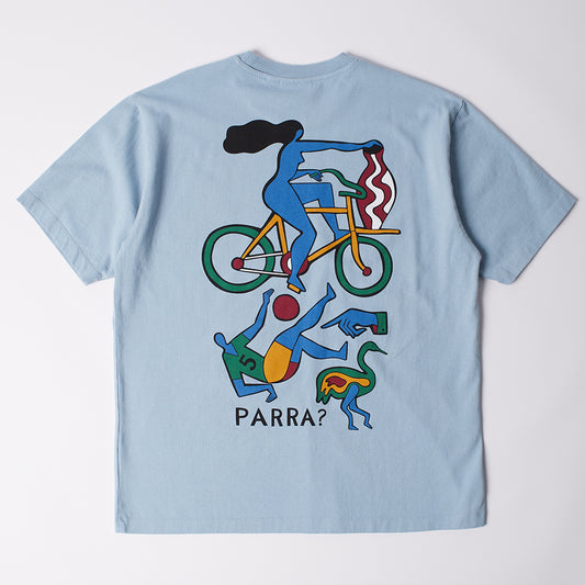 By Parra Vase Delivery T-Shirt - Light Blue