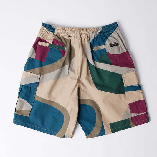 By Parra The Wall Camo Shorts - Sand