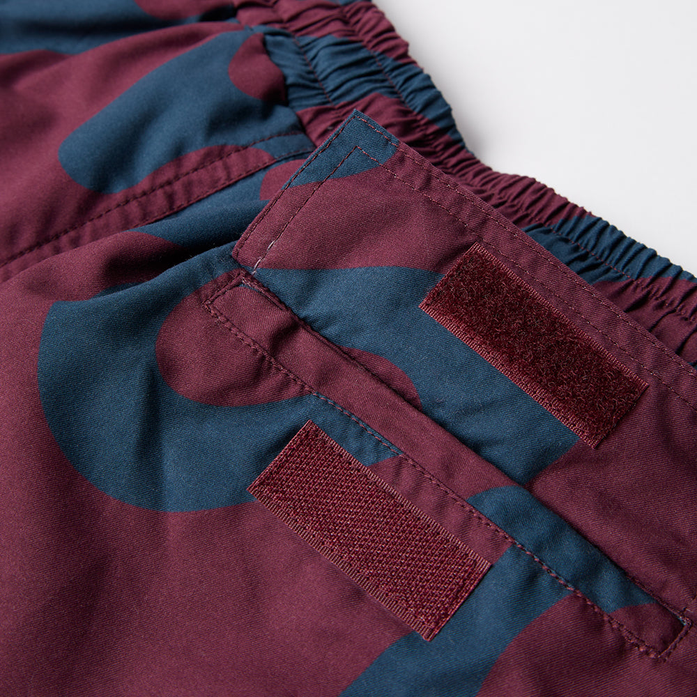 By Parra Splashed Swim Shorts - Burgundy