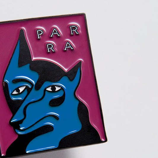 By Parra Dogface Enamel Pin - Washed Magenta