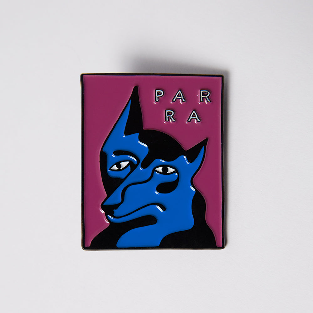 By Parra Dogface Enamel Pin - Washed Magenta