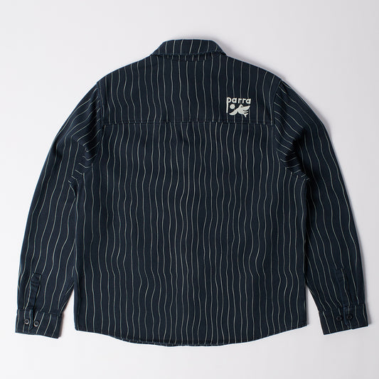 By Parra Meandering Lines Shirt - Navy Blue