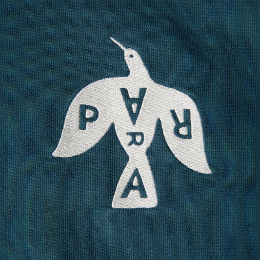 By Parra Crow Logo Hooded Sweat - Teal