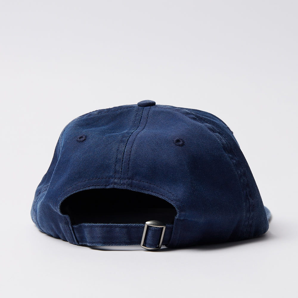 By Parra Scripted 6 Panel Hat - Navy Blue