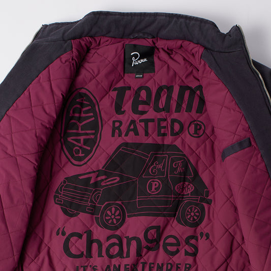 By Parra Owl Meets Rat Racing Jacket - Blue