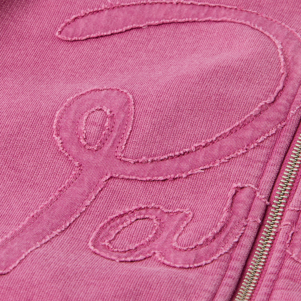 By Parra Not Fade Away Zip Hoody - Washed Tyrian Purple