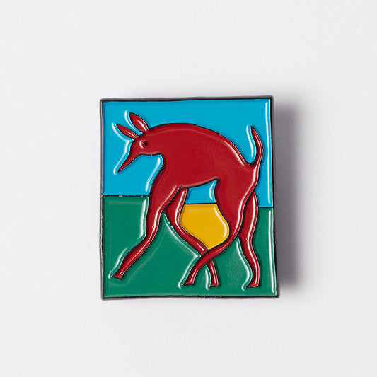 By Parra Bear Dog Hammer Enamel Pin - Green