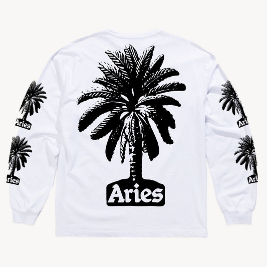 Aries Arise Palm LS T-Shirt - White