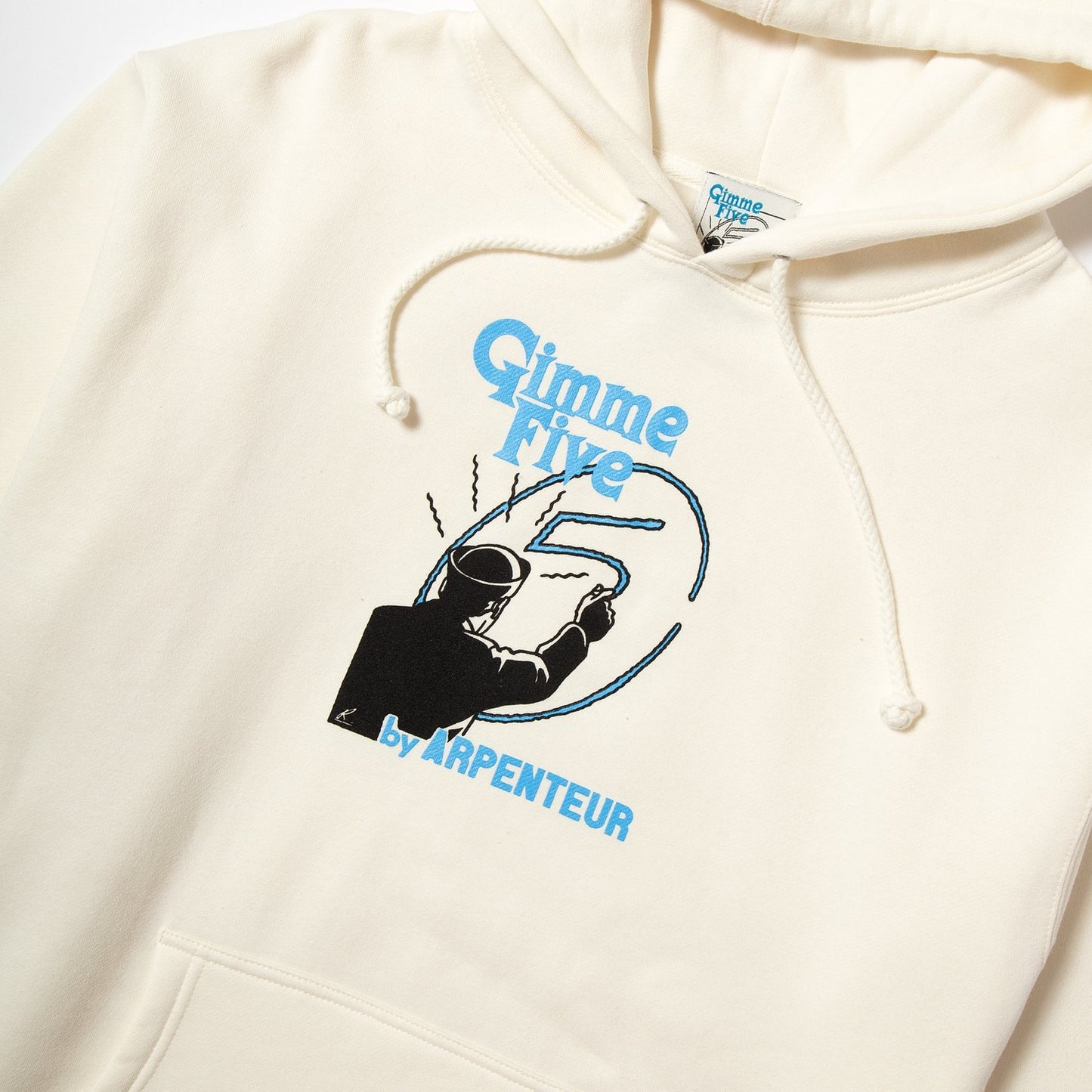 Gimme Five by Arpenteur Chalk Action Hoodie - Bone