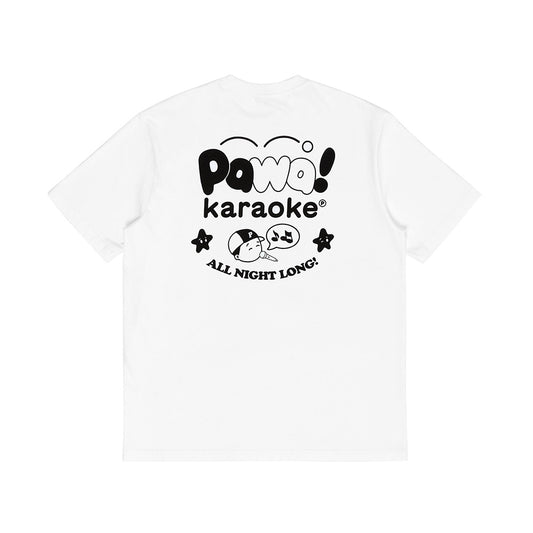 PAWA Karaoke T-Shirt - White