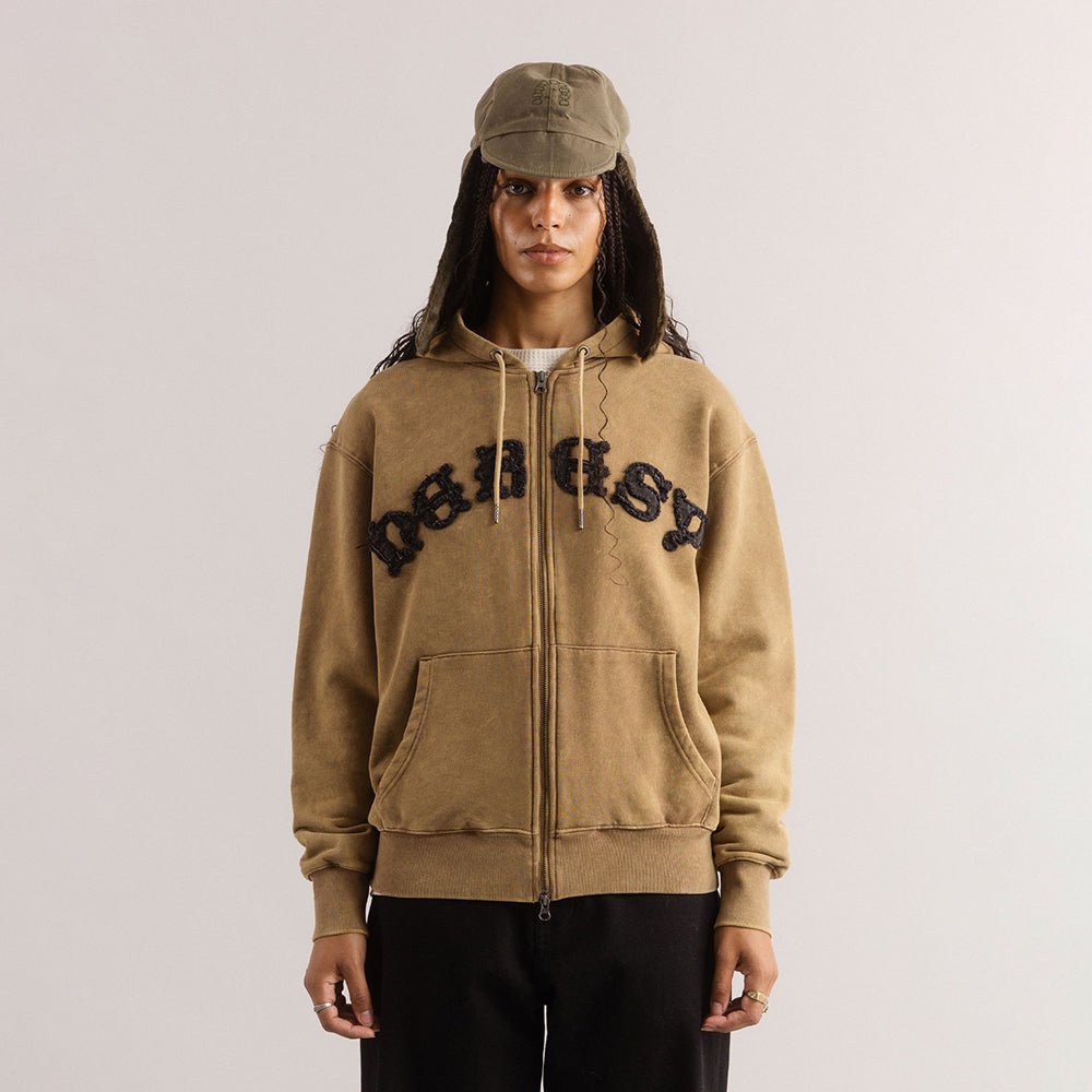 Heresy Celtic Zip Hood - Brown