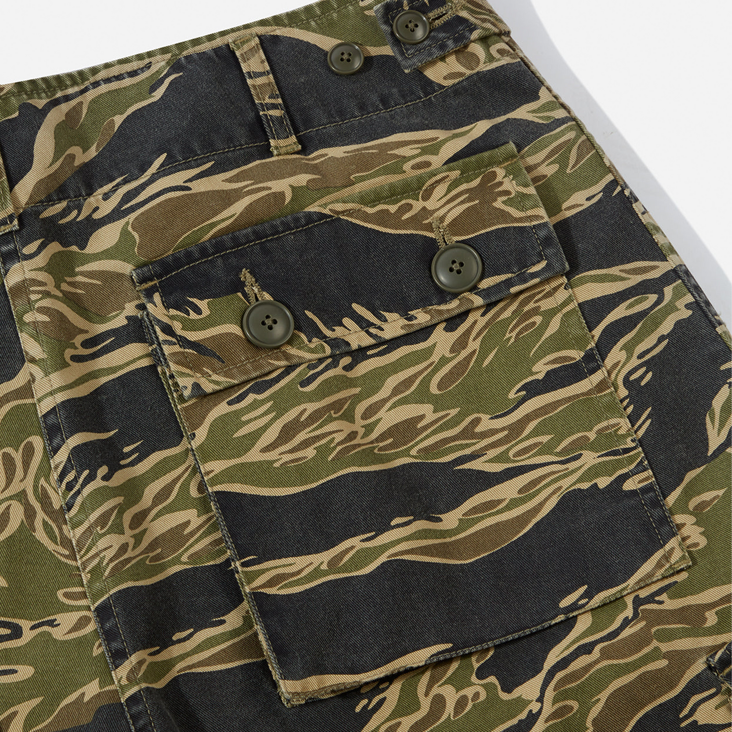Maharishi Camo Advisors Cargo Shorts - Mint Gold Tigerstripe