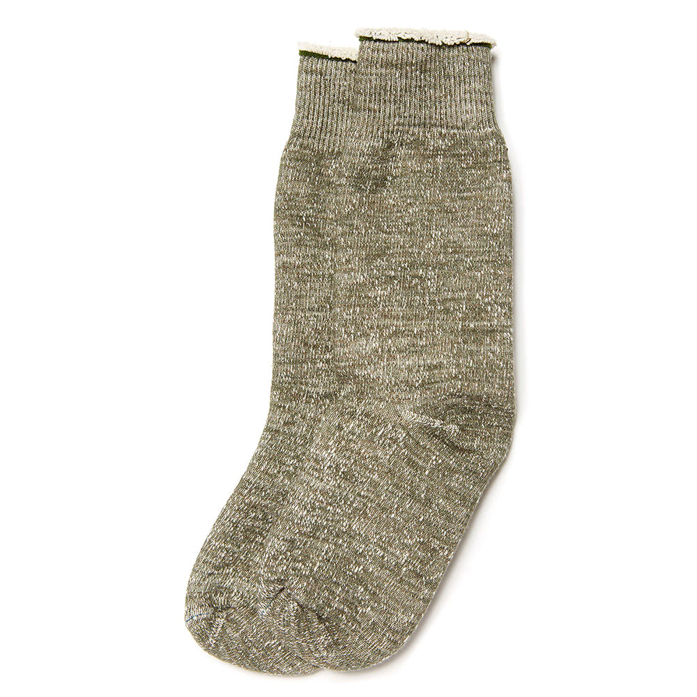 RoToTo Double Face Socks - Army Green
