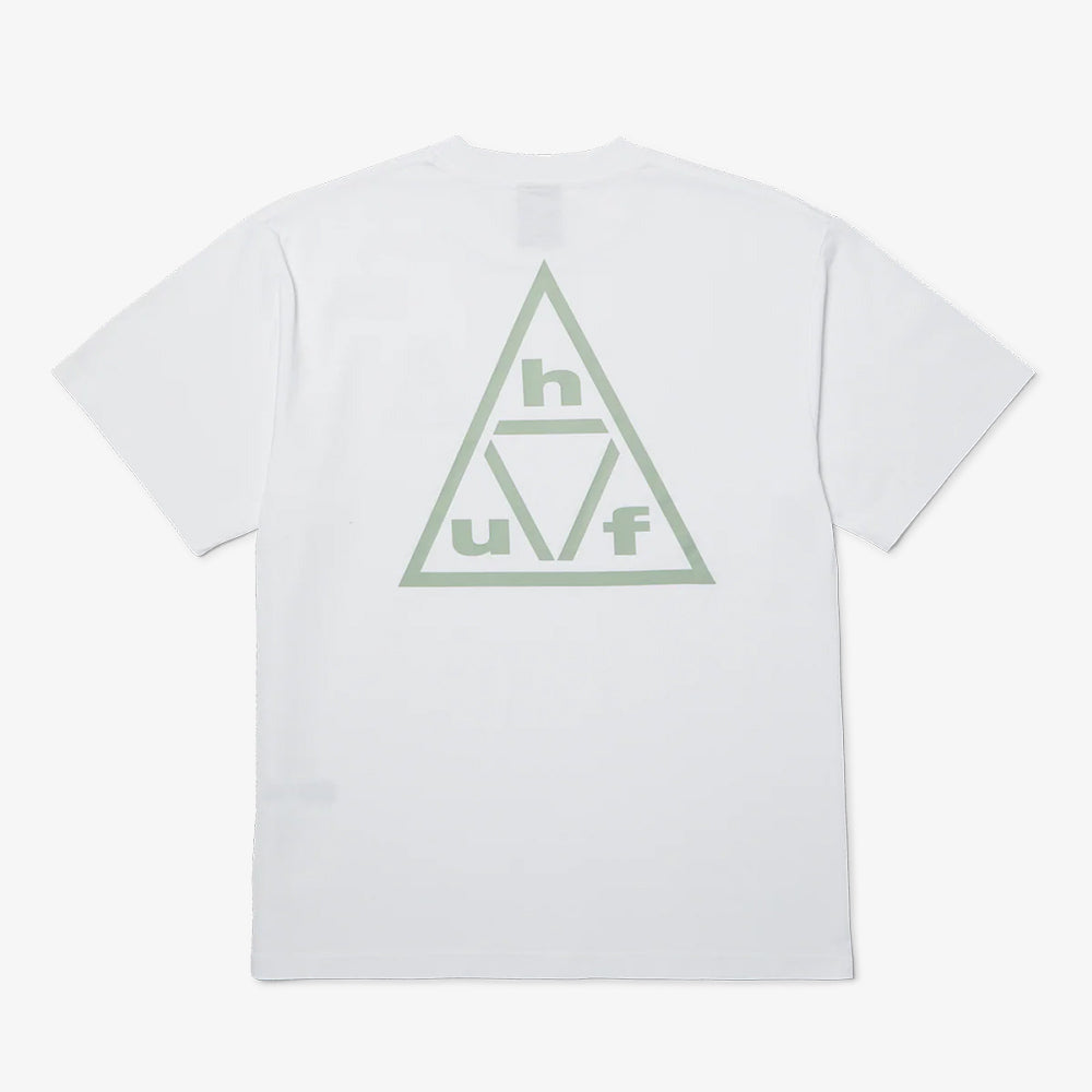 HUF Triple Triangle SS Tee - White Grey
