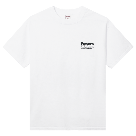 Powers Money Power Respect T-Shirt - White