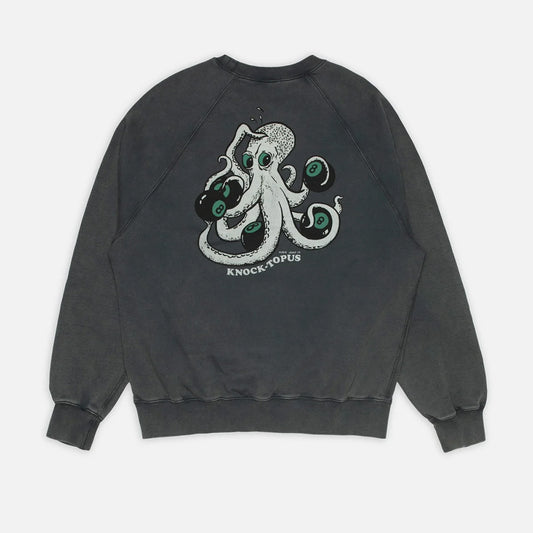 Nudie Jeans Palle Sweatshirt Knock-Topus - Anthracite