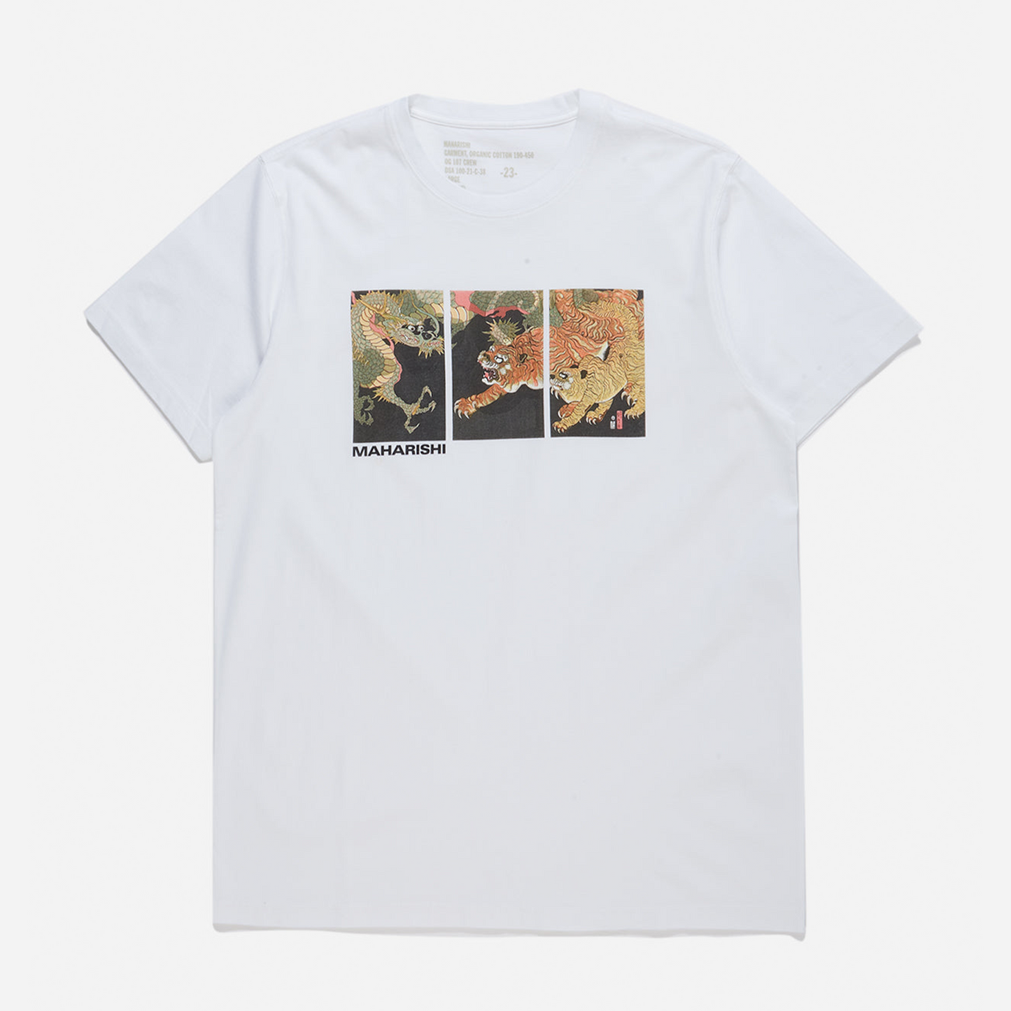 Maharishi Dragon & Tigers T-Shirt - White