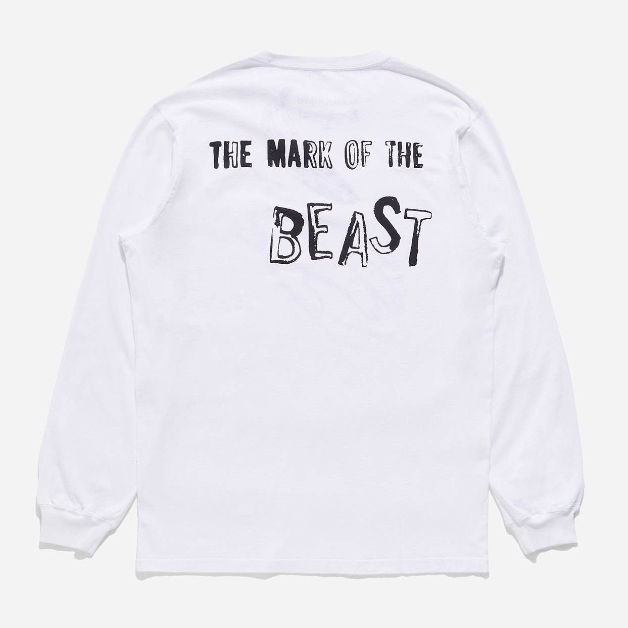 Maharishi x Warhol Mark Of The Beast LS T-Shirt - White